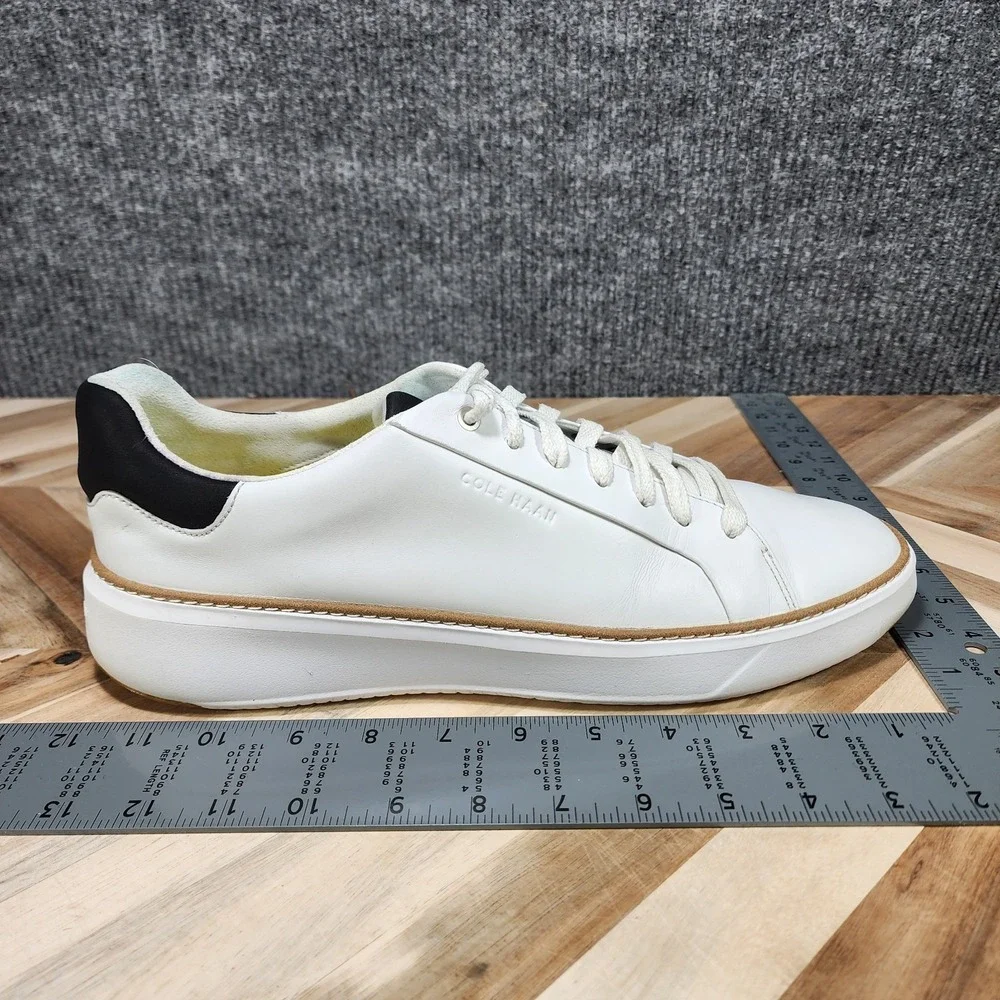 Cole Haan GrandPro Topspin Mens 12  White Leather Sneakers Shoes C34226